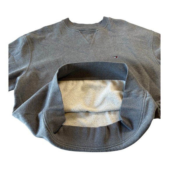 Tommy Hilfiger Crewneck Sweatshirt Men’s Large Gray Comfortable - Picture 7 of 12